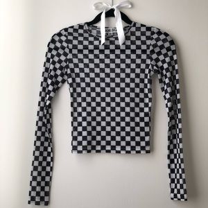 I.AM.GIA Nightrider Checkered Top